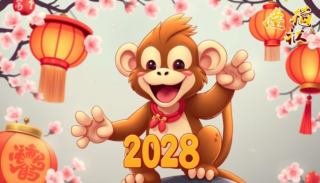 Мавпа у східному календарі 2028 року Мавпа у східному календарі 2028 року